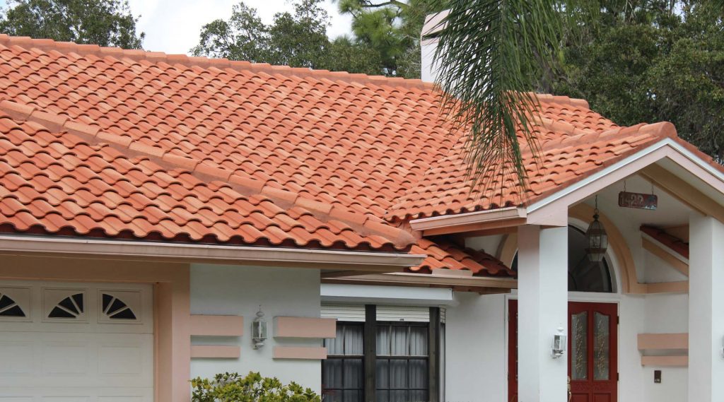 Home with tile roof 